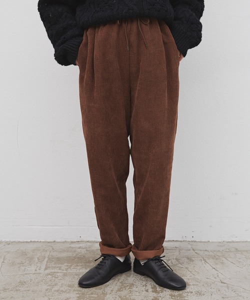 Libra Cue（リブラ キュー）の「コーデュロイシェフパンツ（その他パンツ・レディース・ホワイト/ブラック/グレー/ブラウン・FREE）」の19枚目の写真
