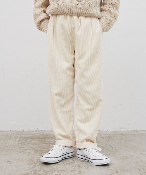 Libra Cue（リブラ キュー）の「コーデュロイシェフパンツ（その他パンツ・レディース・ホワイト/ブラック/グレー/ブラウン・FREE）」の5枚目の写真