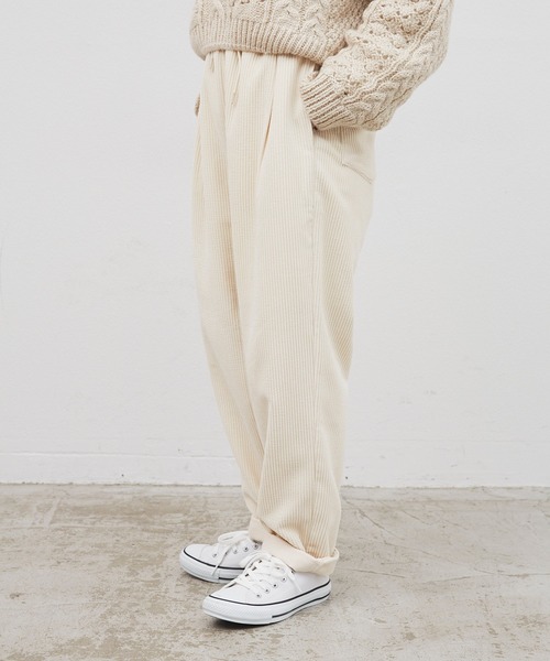 Libra Cue（リブラ キュー）の「コーデュロイシェフパンツ（その他パンツ・レディース・ホワイト/ブラック/グレー/ブラウン・FREE）」の8枚目の写真