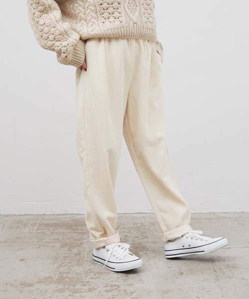 Libra Cue（リブラ キュー）の「コーデュロイシェフパンツ（その他パンツ・レディース・ホワイト/ブラック/グレー/ブラウン・FREE）」の9枚目の写真