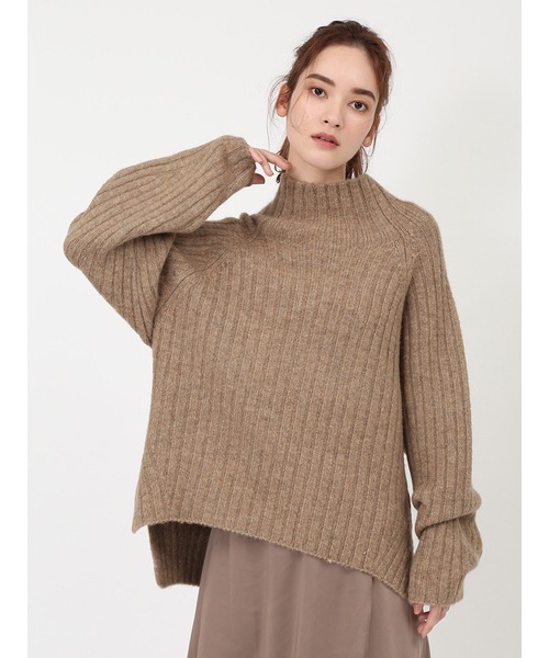emmi（エミ）の「【emmi atelier】リブニットサテンスカートset 