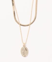 DouDou | チェーン×コイン2連ネックレス(ネックレス)