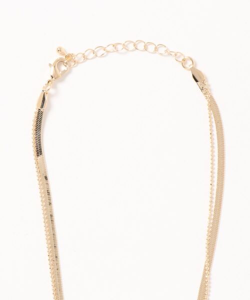 DouDou（ドゥドゥ）の「チェーン×コイン2連ネックレス（ネックレス・レディース・ゴールド・FREE）」の3枚目の写真