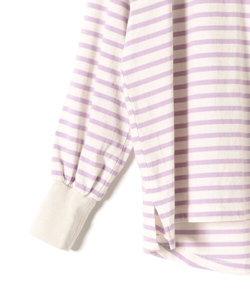 SHIPS Days(シップスデイズ)の「SHIPS Days:ボーダーロングスリーブTee(Tシャツ/カットソー・レディース・ラベンダー/ネイビー/ベージュ・ONE SIZE)」の9枚目の写真