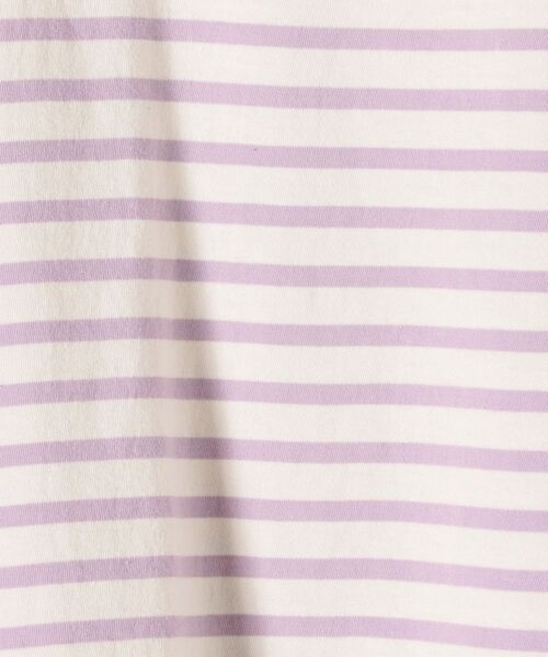 SHIPS Days(シップスデイズ)の「SHIPS Days:ボーダーロングスリーブTee(Tシャツ/カットソー・レディース・ラベンダー/ネイビー/ベージュ・ONE SIZE)」の8枚目の写真