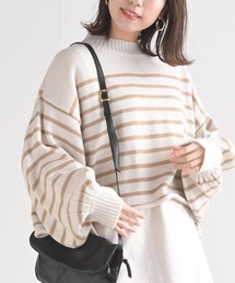 rps | 短丈ボーダーニットプルオーバー(ニット/セーター)
