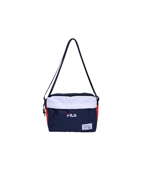 FILA(フィラ)の「【FILA/フィラ】ショルダーバッグ/フロント刺繍/ユニセックス(ショルダーバッグ・レディース・トリコロール/ブラック・FREE)」の2枚目の写真