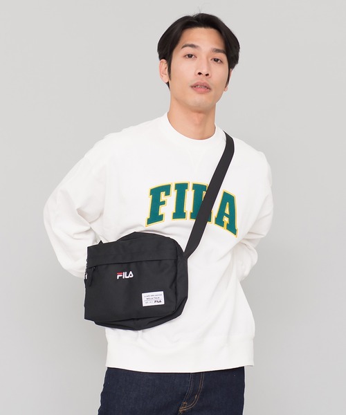 FILA(フィラ)の「【FILA/フィラ】ショルダーバッグ/フロント刺繍/ユニセックス(ショルダーバッグ・レディース・トリコロール/ブラック・FREE)」の10枚目の写真