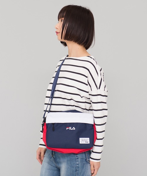 FILA(フィラ)の「【FILA/フィラ】ショルダーバッグ/フロント刺繍/ユニセックス(ショルダーバッグ・レディース・トリコロール/ブラック・FREE)」の17枚目の写真