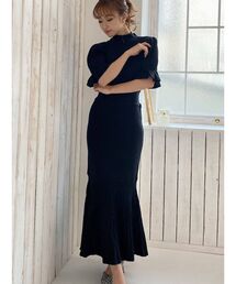 RESEXXY | スリーブデザインマーメイドワンピース(ワンピース)