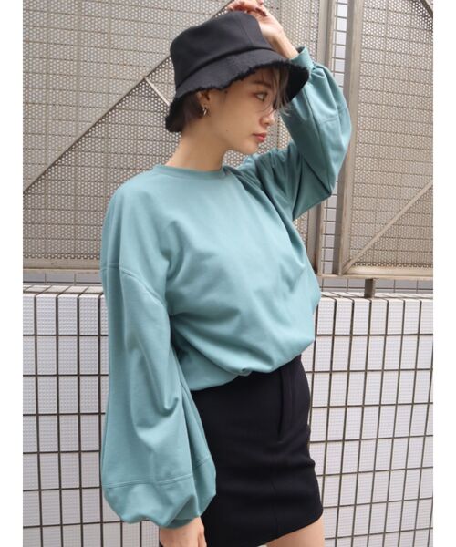 EMODA（エモダ）の「リブハイウエストWボタンスカート（スカート・レディース・ブラック/ベージュ/ミント・SMALL/MEDIUM）」の10枚目の写真