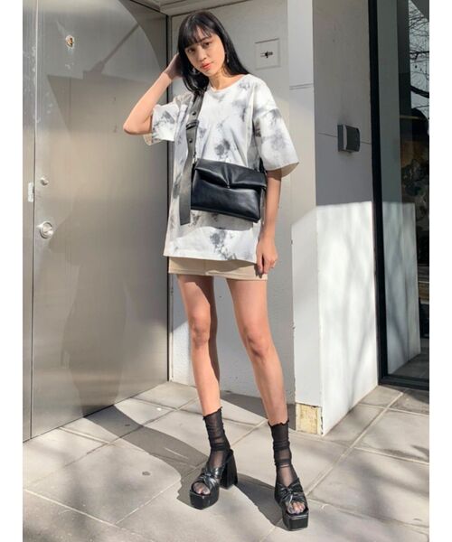 EMODA（エモダ）の「リブハイウエストWボタンスカート（スカート・レディース・ブラック/ベージュ/ミント・SMALL/MEDIUM）」の11枚目の写真