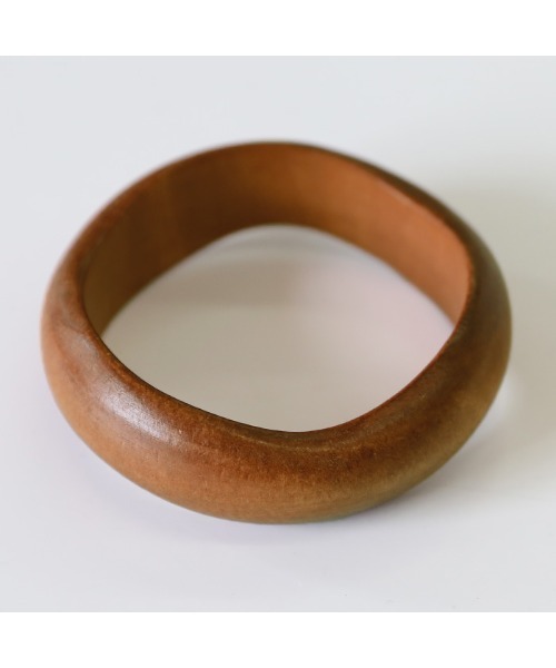 select MOCA（セレクトモカ）の「2021 SS ウェーブデザインウッドバングル（バングル/リストバンド・レディース・ブラウン/アイボリー・FREE）」の13枚目の写真