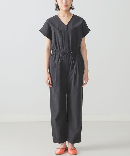 BEAMS LIGHTS（ビームスライツ）の「BEAMS LIGHTS / Vネック ドロスト コンビネゾン（つなぎ/オールインワン・レディース・ブラック/ピンク/イエロー系その他5・ONE SIZE/36/38）」の9枚目の写真