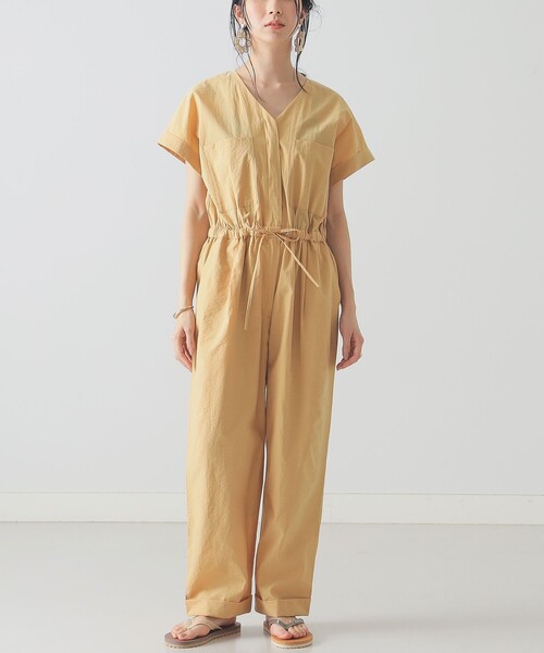 BEAMS LIGHTS（ビームスライツ）の「BEAMS LIGHTS / Vネック ドロスト コンビネゾン（つなぎ/オールインワン・レディース・ブラック/ピンク/イエロー系その他5・ONE SIZE/36/38）」の15枚目の写真