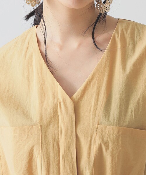 BEAMS LIGHTS（ビームスライツ）の「BEAMS LIGHTS / Vネック ドロスト コンビネゾン（つなぎ/オールインワン・レディース・ブラック/ピンク/イエロー系その他5・ONE SIZE/36/38）」の18枚目の写真