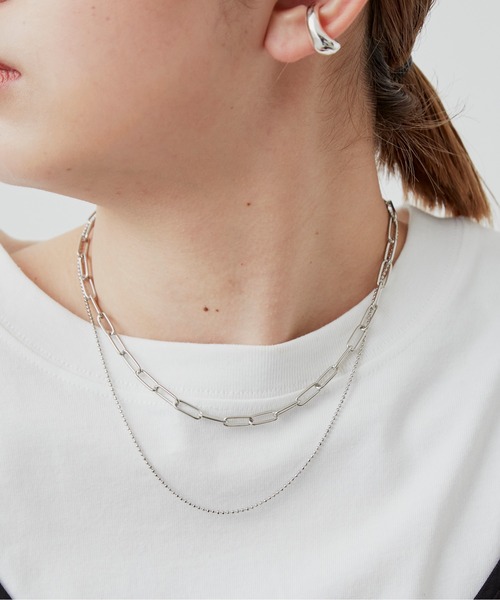 Aunt Marie's（アントマリーズ）の「LAYERED CHAIN NECKLESS / レイヤードチェーンネックレス（ネックレス・レディース・ゴールド/シルバー・FREE）」の6枚目の写真