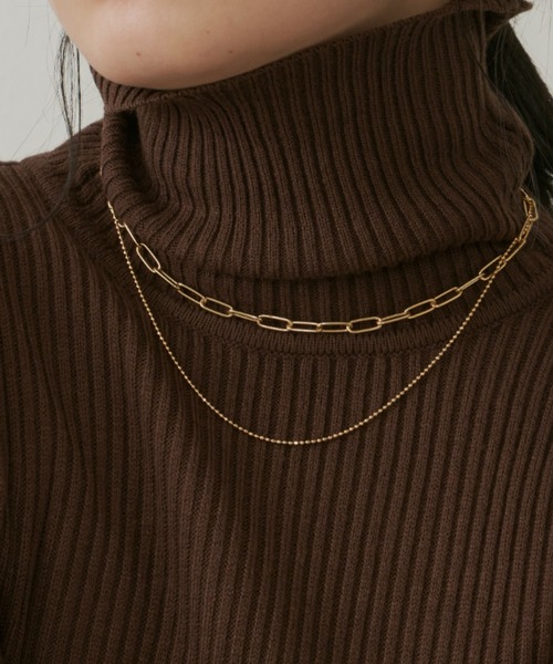 Aunt Marie's（アントマリーズ）の「LAYERED CHAIN NECKLESS / レイヤードチェーンネックレス（ネックレス・レディース・ゴールド/シルバー・FREE）」の18枚目の写真