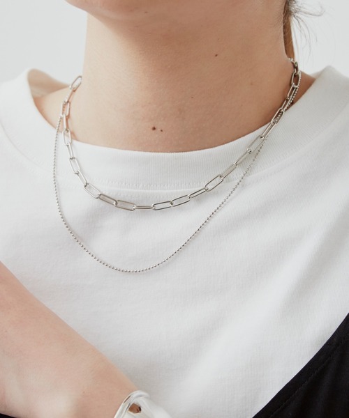 Aunt Marie's（アントマリーズ）の「LAYERED CHAIN NECKLESS / レイヤードチェーンネックレス（ネックレス・レディース・ゴールド/シルバー・FREE）」の12枚目の写真