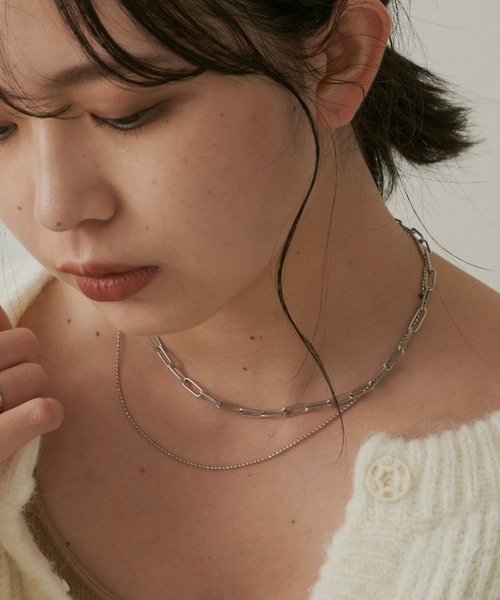 Aunt Marie's（アントマリーズ）の「LAYERED CHAIN NECKLESS / レイヤードチェーンネックレス（ネックレス・レディース・ゴールド/シルバー・FREE）」の15枚目の写真