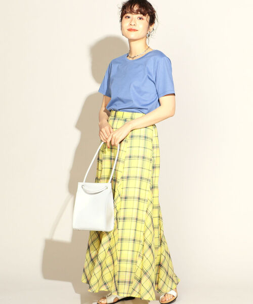 NOLLEY’S(ノーリーズ)の「28G天竺ベーシックTシャツ(Tシャツ/カットソー・レディース・ホワイト/チャコールグレー/ライトブルー/ベージュ/サーモンピンク・38/36)」の10枚目の写真