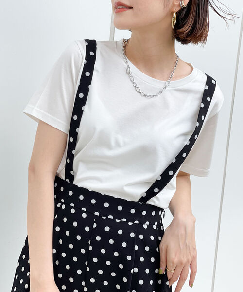 NOLLEY’S(ノーリーズ)の「28G天竺ベーシックTシャツ(Tシャツ/カットソー・レディース・ホワイト/チャコールグレー/ライトブルー/ベージュ/サーモンピンク・38/36)」の15枚目の写真