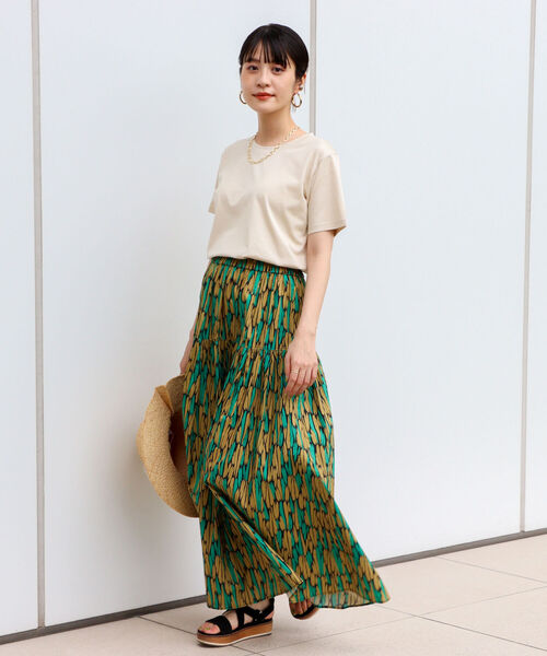 NOLLEY’S(ノーリーズ)の「28G天竺ベーシックTシャツ(Tシャツ/カットソー・レディース・ホワイト/チャコールグレー/ライトブルー/ベージュ/サーモンピンク・38/36)」の21枚目の写真