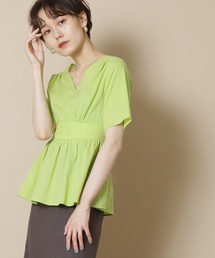 N.（N. Natural Beauty Basic） | ◆半袖ペプラムブラウス(シャツ/ブラウス)