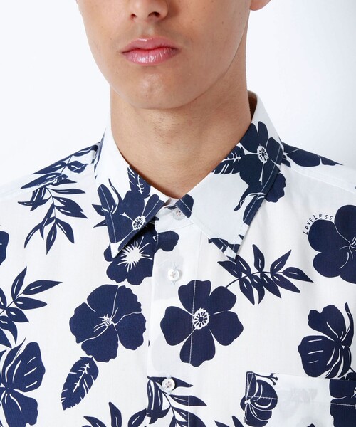 LOVELESS（ラブレス）の「サマーフラワー ハーフスリーブシャツ（シャツ/ブラウス・メンズ・オフホワイト・L/M/S）」の3枚目の写真