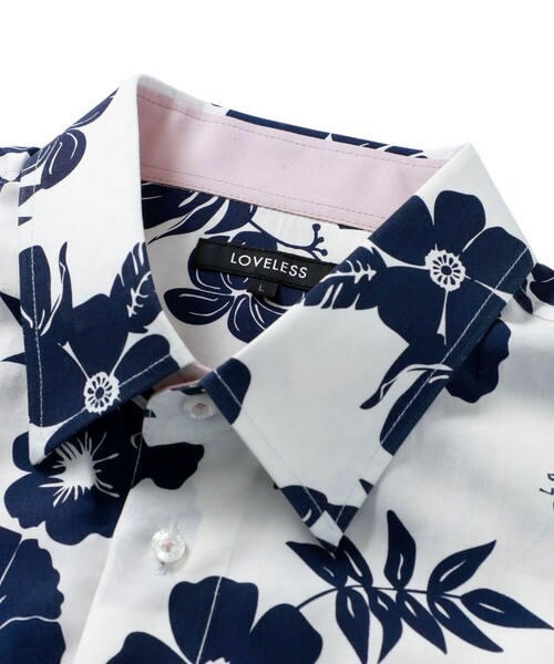 LOVELESS（ラブレス）の「サマーフラワー ハーフスリーブシャツ（シャツ/ブラウス・メンズ・オフホワイト・L/M/S）」の11枚目の写真