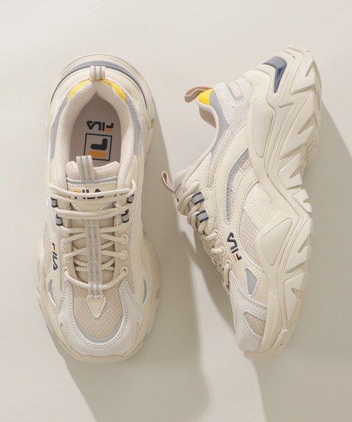 FILA(フィラ)の「FILA イントレーションライト(スニーカー・レディース・イエロー/レッド/ライトグレー・23cm/24.0cm)」の3枚目の写真