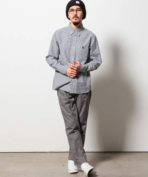 coen（コーエン）の「【MBC】ヘリンボーン起毛イージーアンクルパンツ(ユニセックス)（その他パンツ・メンズ・ネイビー/ダークグレー・X-LARGE/MEDIUM/SMALL/LARGE/X-SMALL）」の8枚目の写真