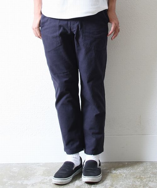 coen（コーエン）の「【MBC】ヘリンボーン起毛イージーアンクルパンツ(ユニセックス)（その他パンツ・メンズ・ネイビー/ダークグレー・X-LARGE/MEDIUM/SMALL/LARGE/X-SMALL）」の6枚目の写真