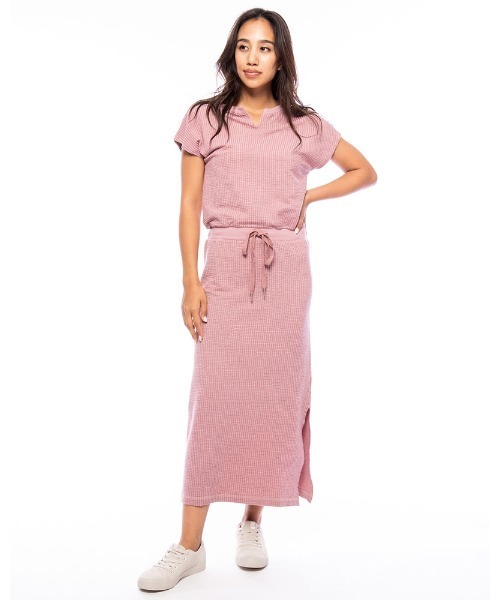 BILLABONG（ビラボン）の「BILLABONG レディース 【A DAYDREAM AWAY】 ONE PIECE DRESS ワンピース【2021年春夏モデル】/ビラボンジャガードロングワンピ（ワンピース・レディース・ブラック/アイボリー/ライラック・MEDIUM/LARGE）」の3枚目の写真