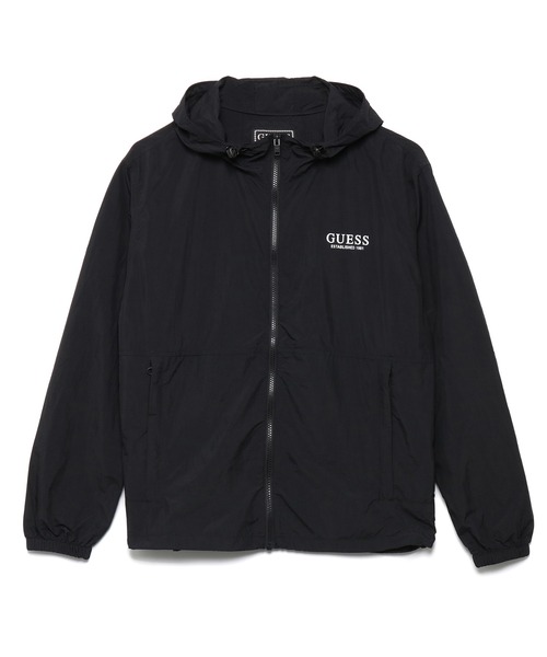 Guess(ゲス)の「Logo Nylon Jacket(ナイロンジャケット・メンズ・グリーン/ブラック/ライトブルー・SMALL/X-LARGE/LARGE/MEDIUM)」の4枚目の写真
