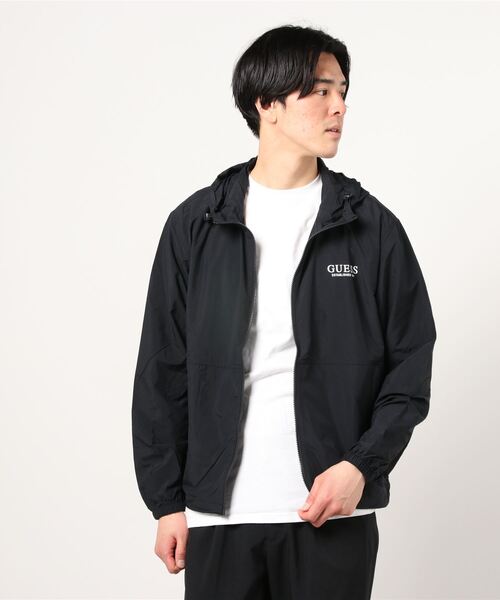 Guess(ゲス)の「Logo Nylon Jacket(ナイロンジャケット・メンズ・グリーン/ブラック/ライトブルー・SMALL/X-LARGE/LARGE/MEDIUM)」の17枚目の写真