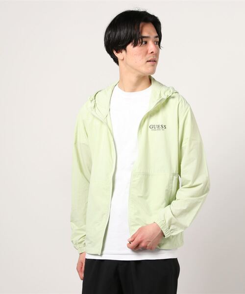 Guess(ゲス)の「Logo Nylon Jacket(ナイロンジャケット・メンズ・グリーン/ブラック/ライトブルー・SMALL/X-LARGE/LARGE/MEDIUM)」の16枚目の写真