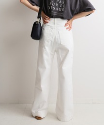 SLOBE IENA | LE DENIM ハイウエストバギーパンツ【洗濯機使用可能】◆(デニムパンツ)