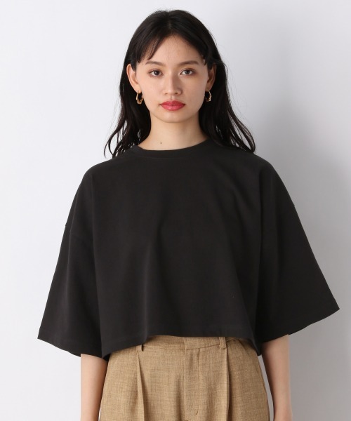 JEANASIS（ジーナシス）の「リサイクルコットンボックスショートTEE/949747（Tシャツ/カットソー・レディース・ホワイト/ピンク/ブラック・FREE）」の9枚目の写真