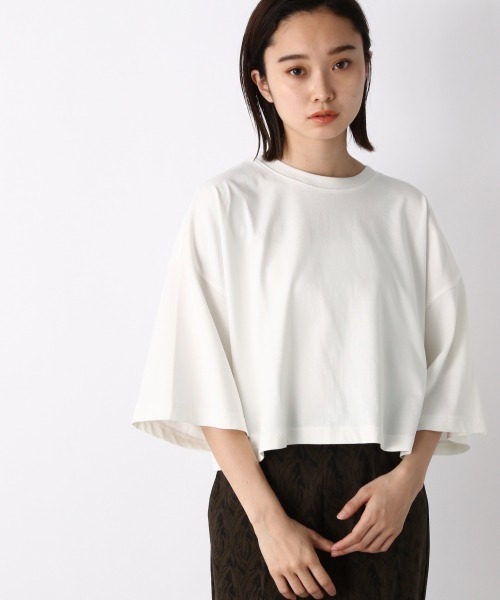 JEANASIS（ジーナシス）の「リサイクルコットンボックスショートTEE/949747（Tシャツ/カットソー・レディース・ホワイト/ピンク/ブラック・FREE）」の22枚目の写真