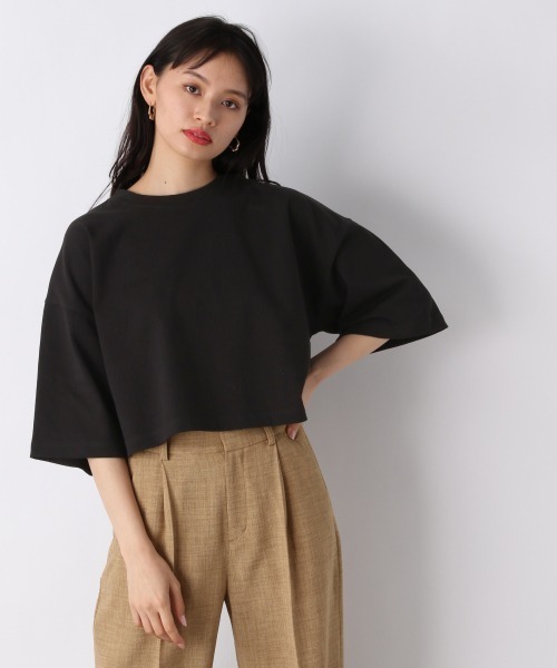 JEANASIS（ジーナシス）の「リサイクルコットンボックスショートTEE/949747（Tシャツ/カットソー・レディース・ホワイト/ピンク/ブラック・FREE）」の20枚目の写真