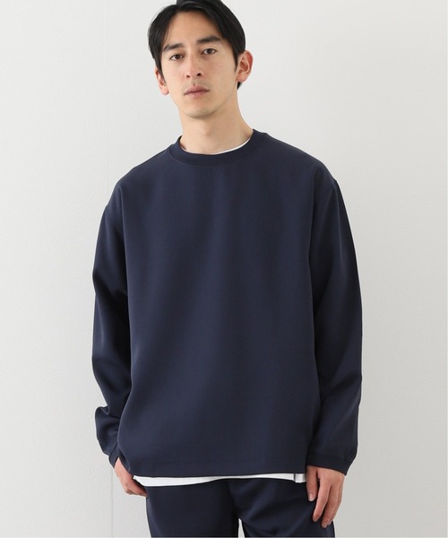 417 EDIFICE（フォーワンセブンエディフィス）の「フクレ ダブルクロス クルーネック（Tシャツ/カットソー・メンズ・ブラック/ベージュ/ネイビー・SMALL/MEDIUM/LARGE/X-LARGE）」の3枚目の写真