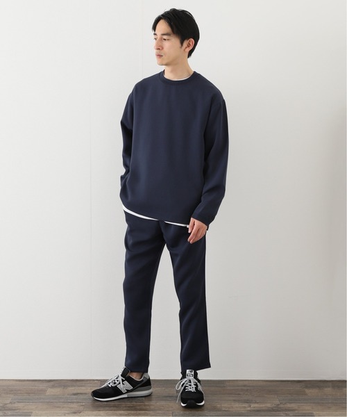 417 EDIFICE（フォーワンセブンエディフィス）の「フクレ ダブルクロス クルーネック（Tシャツ/カットソー・メンズ・ブラック/ベージュ/ネイビー・SMALL/MEDIUM/LARGE/X-LARGE）」の14枚目の写真