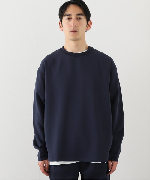 417 EDIFICE（フォーワンセブンエディフィス）の「フクレ ダブルクロス クルーネック（Tシャツ/カットソー・メンズ・ブラック/ベージュ/ネイビー・SMALL/MEDIUM/LARGE/X-LARGE）」の10枚目の写真