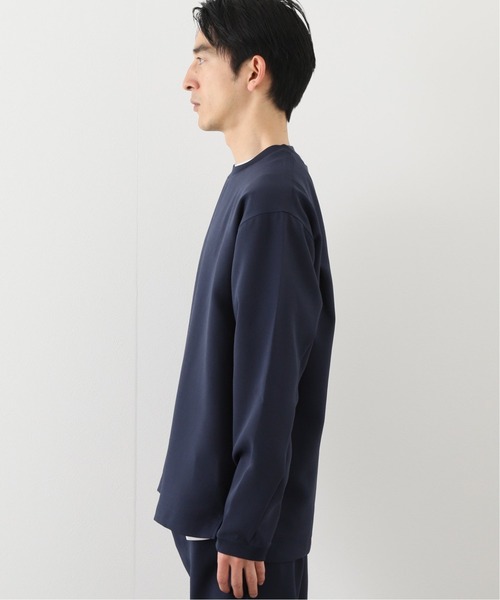 417 EDIFICE（フォーワンセブンエディフィス）の「フクレ ダブルクロス クルーネック（Tシャツ/カットソー・メンズ・ブラック/ベージュ/ネイビー・SMALL/MEDIUM/LARGE/X-LARGE）」の4枚目の写真