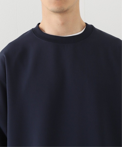 417 EDIFICE（フォーワンセブンエディフィス）の「フクレ ダブルクロス クルーネック（Tシャツ/カットソー・メンズ・ブラック/ベージュ/ネイビー・SMALL/MEDIUM/LARGE/X-LARGE）」の9枚目の写真