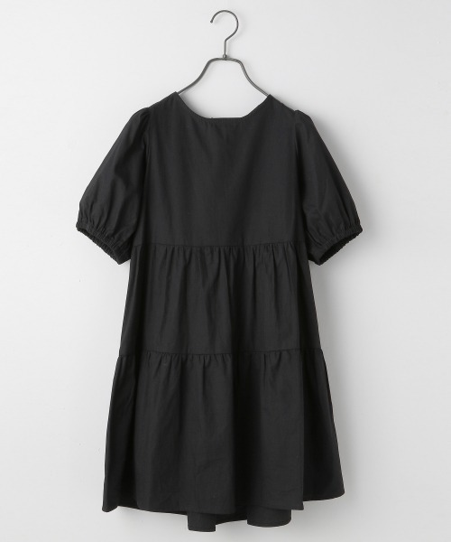 Me%（ミィパーセント）の「バックリボンティアードハンソデワンピース（ワンピース・レディース・ホワイト/ブラック/サックスブルー・FREE）」の13枚目の写真