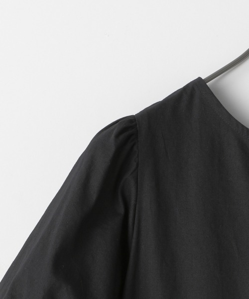 Me%（ミィパーセント）の「バックリボンティアードハンソデワンピース（ワンピース・レディース・ホワイト/ブラック/サックスブルー・FREE）」の17枚目の写真