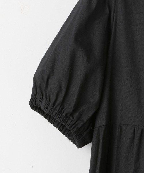 Me%（ミィパーセント）の「バックリボンティアードハンソデワンピース（ワンピース・レディース・ホワイト/ブラック/サックスブルー・FREE）」の18枚目の写真