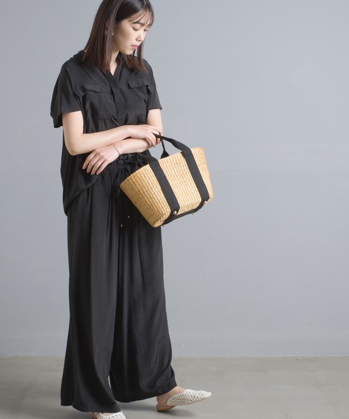 OMNES Another Edition（オムネス アナザーエディション）の「シルクタッチフラップポケットスキッパープルオーバー（シャツ/ブラウス・レディース・ブラック/イエロー/アイボリー/ラベンダー・FREE）」の18枚目の写真